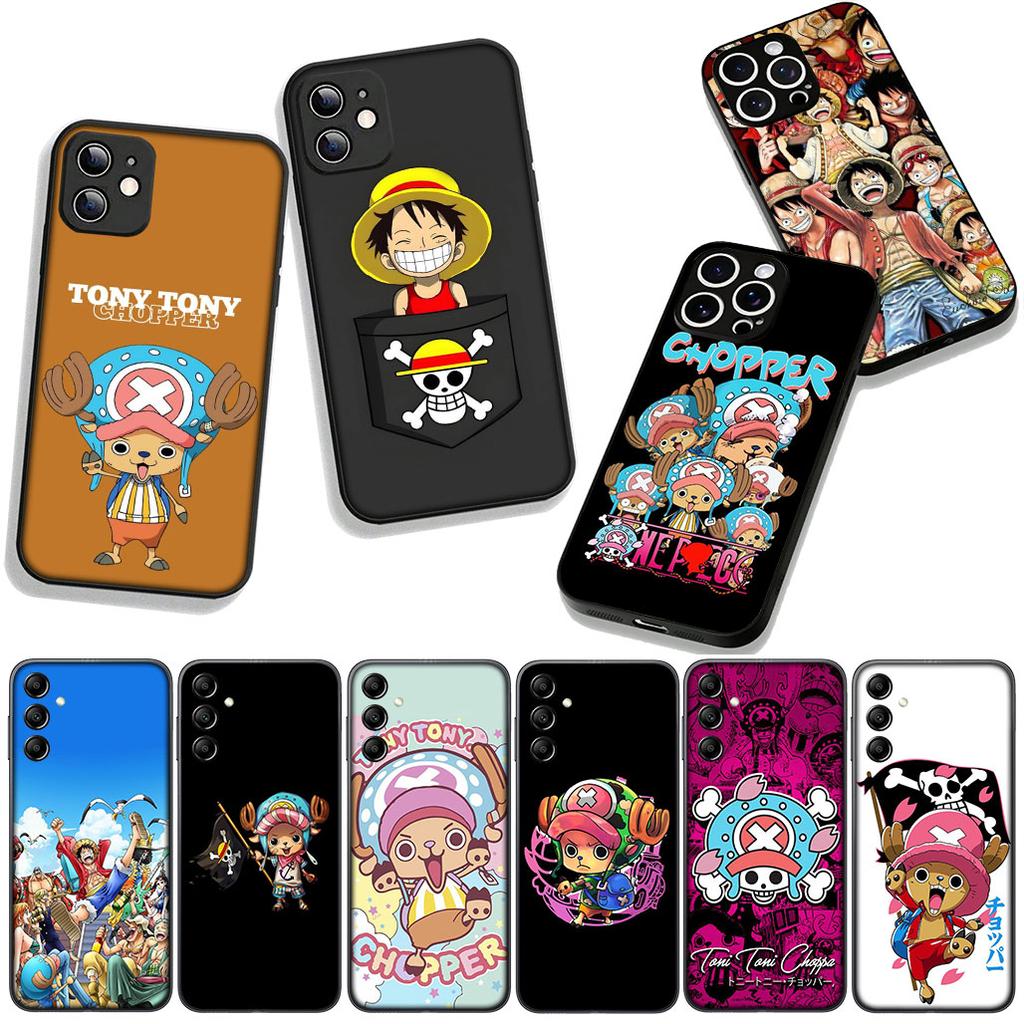 Phone Cover Tony Chopper Luffy One Piece Casing for Apple iPhone 16 15 14 Plus 13 12 Mini 17 Pro Max + ProMax 16E Air 15+ Case