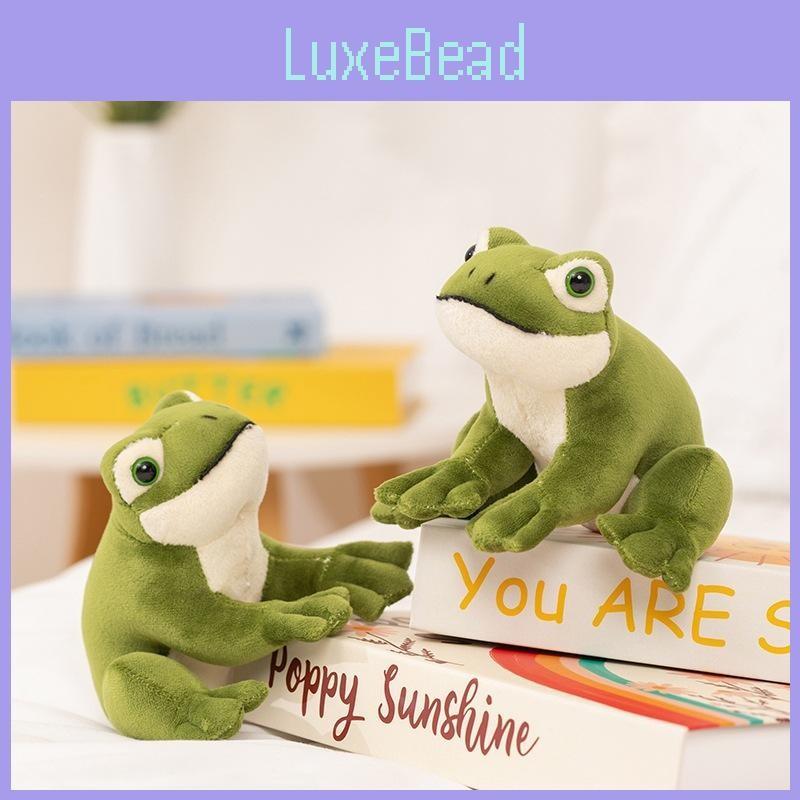Green Plush Frog Toy Animal Stuffed Doll Bedroom Decoration Cute Gifts Kids