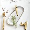 Food Plate Stainless Steel Tea Fruit Tray Cosmetics