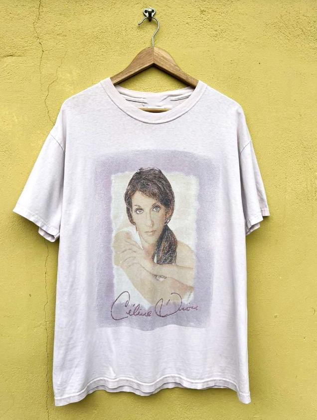 Винтажная футболка унисекс с Селин Дион, для взрослых, футболка унисекс RI_228 XL