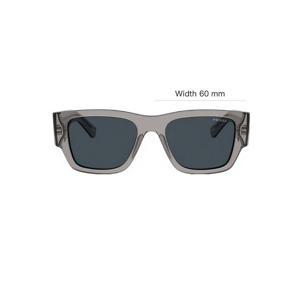 Prada Logo Design Square Sunglasses Unisex Sunglasses Gray PR10ZF16Z70B55