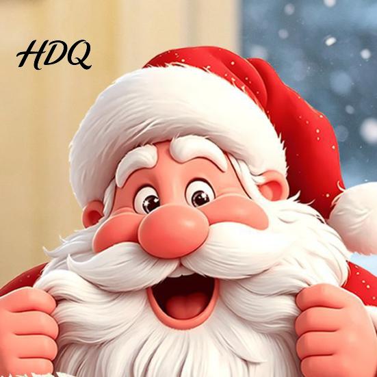 Christmas Scene Wall Decor Peeking Santa Claus Static Window Cling 3D Effect Holiday Glass Clings Sticker Reusable Decal for Home Xmas Party