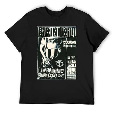 Bikini Kill Vintage Συναυλία Premium Μπλουζάκι γραφικά t-shirts vintage anime μπλουζάκι προσαρμοσμένα t-shirts Μπλουζάκια για άνδρες βαμβακερά