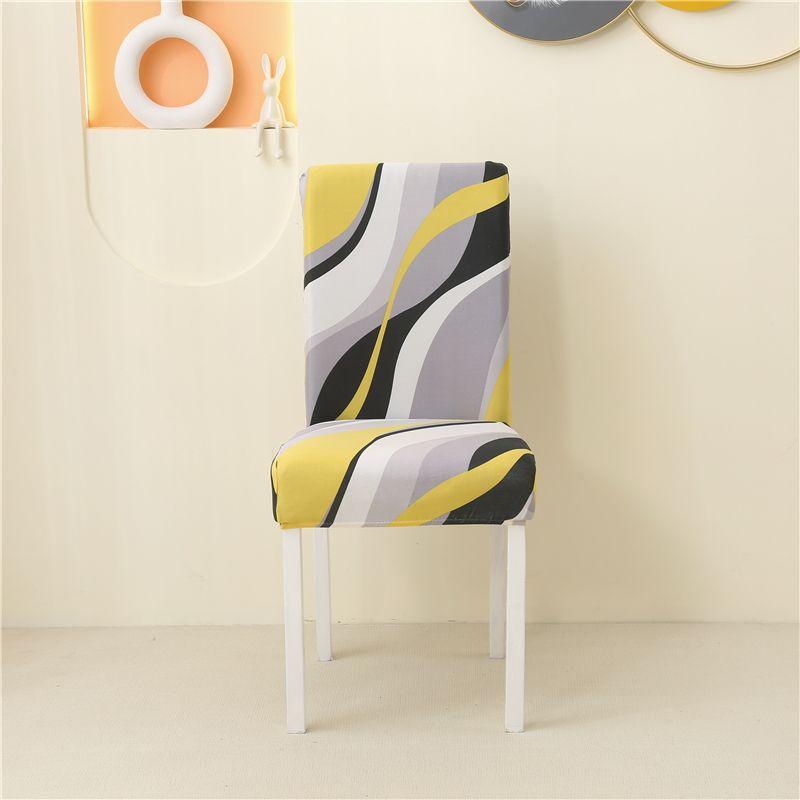 Elastic four seasons printed chair cover universal simple universal home hotel chair cover stool backrest one-piece seat