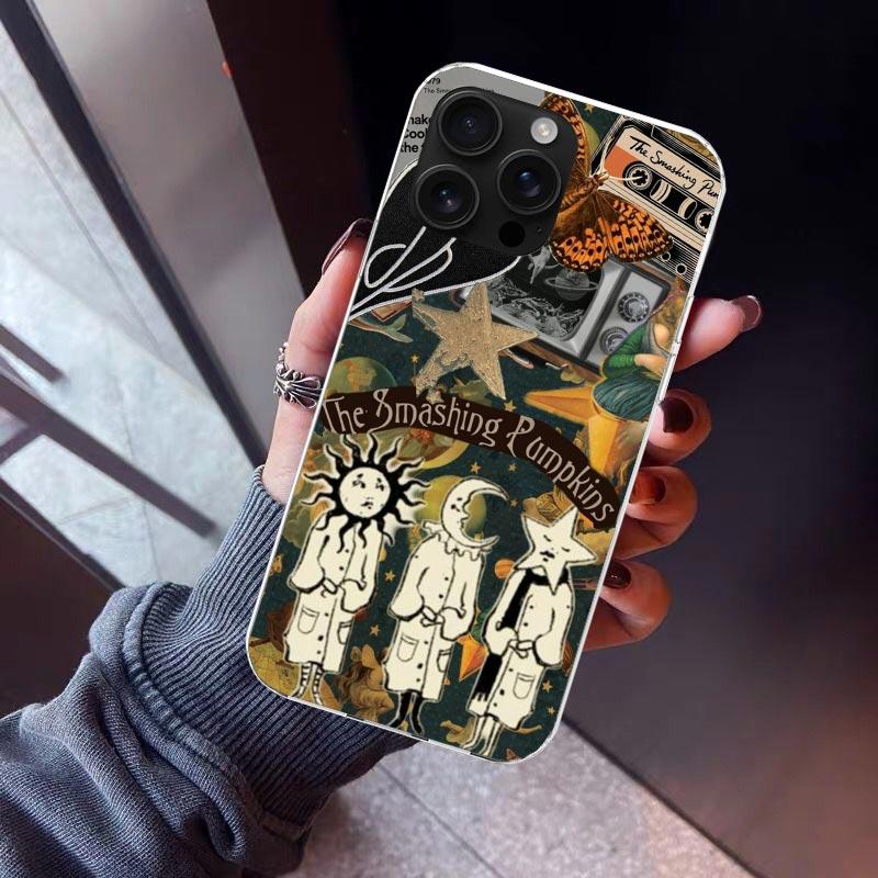 Rock The Smashing Pumpkins Phone Case For iPhone 17 Air 16 15 Pro Max 14 Plus 13 Mini 12 11 Cover 7 8 SE Silicone Shell Print Fu