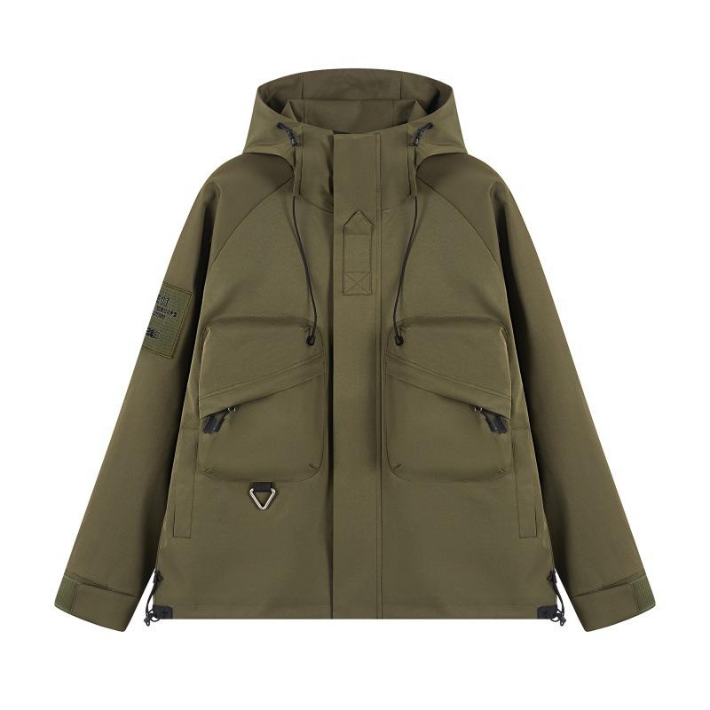 

Jacket Men s Explosive Outdoor Work Wind Storm Jacket Coat Windbreaker Men s and Women s Hooded Fashion Brand Day All Wear Wear M