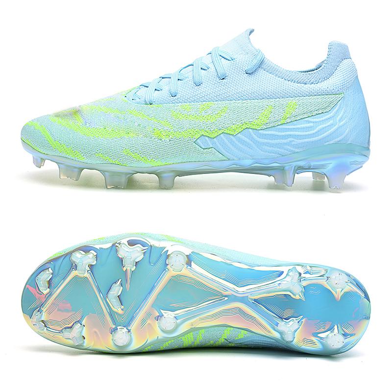 Herren Fußballschuhe Übergröße Lange Stollen Spieltrainingsschuhe Kunstrasen AG Lange Stollen Fußballschuhe für Herren