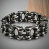 Punk Rock Bracelet for Man Heavy Stainless Steel Jewelry 21MM Bike Motorcycle Link Chain Men's Bracelets Gold Colour Waterproof