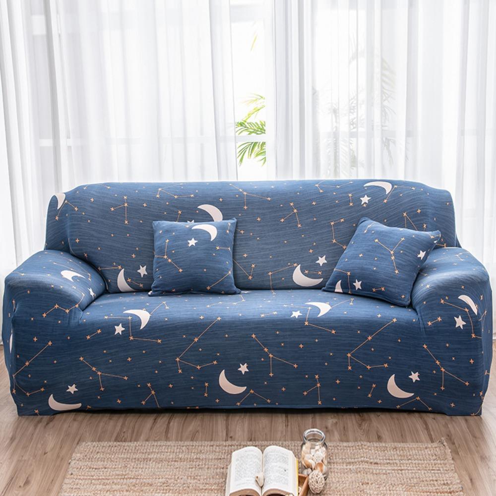 Stretchable Printed Sofa Cover Full Elastic Slipcover 4 Seasons Soft Fabric Protector