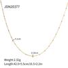 European and American INS rust-free waterproof stainless steel fine bead chain necklace type minimalist fashion stacked collar necklace