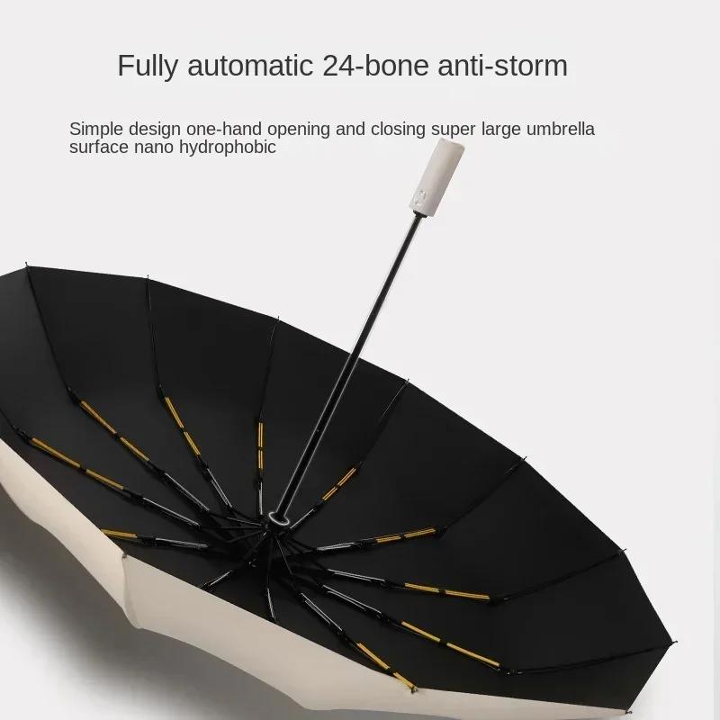 Auto Open Close Umbrella Compact Fold Sun Rain Proof UV Protection Premium Travel Umbrella