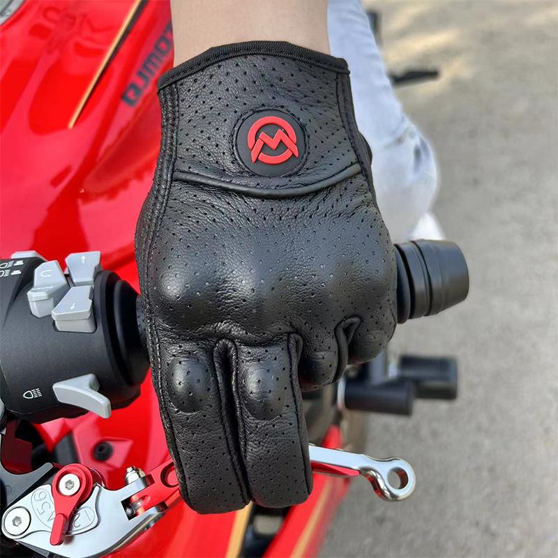 Motorcycle gloves riding gloves non-slip sports touch screen breathable sports retro ICON gloves outdoor