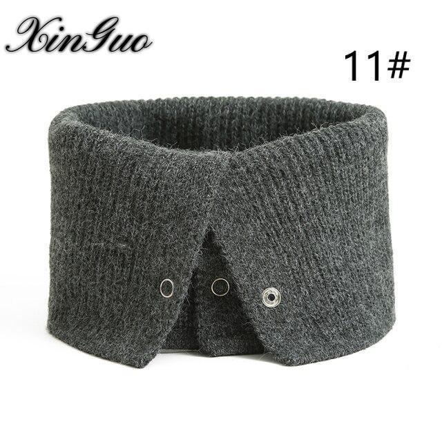 Winter Scarf Fashion Lady Neck Snood Unisex Wraps Women Geometric Warm Female Fur Solid Bufanda