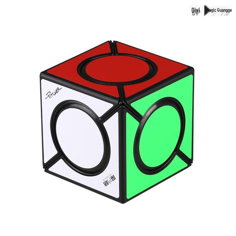 Qiyi 2345 Schicht Schwarz Sticker Magischer Ahornblatt Pyramidenwürfel - Skewb SQ Twisty Unregelmäßig