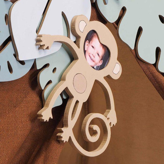 Wooden Monkey Photo Frame