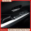 4Pcs Auto Tür Armlehne Fensterheber Schalter Taste Panel Abdeckung Trim Aufkleber für Nissan Kicks 2017 - 2023 Innen
