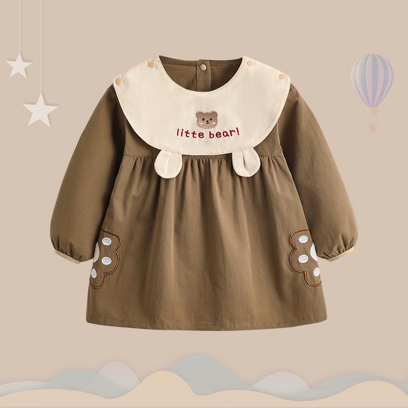 

Axiheyue Двусторонний водонепроницаемый комбинезон для девочек - Младенческий детский защитный модный плащ-платье принцессы для весны и осени. Size 110