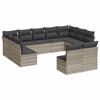 VidaXL Garden Lounge Set with Cushions 11 Pcs, Patio Sofas, Patio Furniture Set, Outdoor Furniture, Beige 3217878