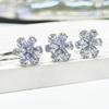 Gethin Jewelry Korean Petal Snowflake Stud Earrings