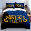 "Blue Shield with Lion and Stripes Design" Print Bedding Set Duvet Cover Pillowcases (1* Duvet Cover 2* Pillowcases Do Not Include Comforter)