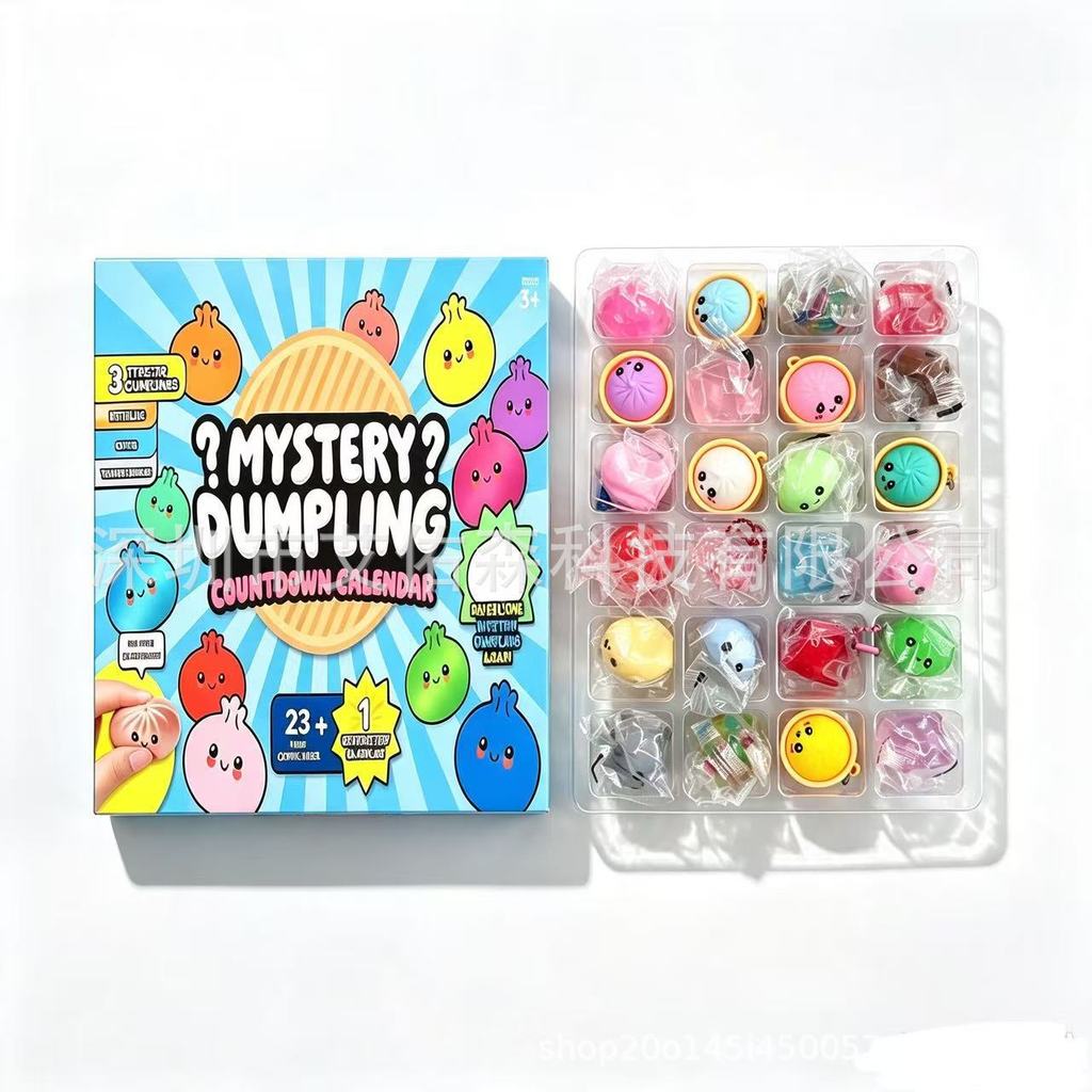 Squishy Sensory Toys Set Cute Soft Squeeze Fidget Toy Kit Stress Relief Squishies For Kids Christmas Advent Calendar Gift For Boys Girls Party Favors
