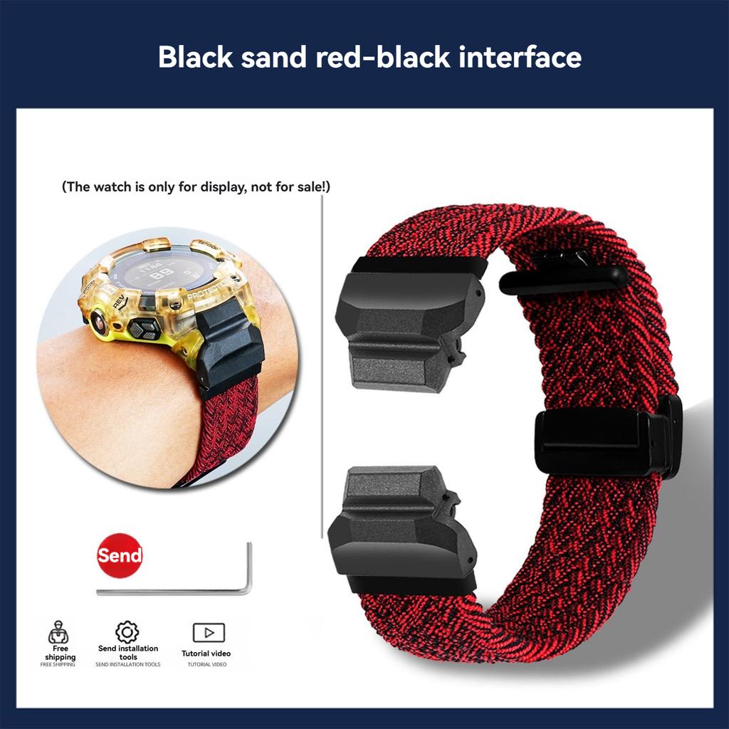 GBD-H1000 Elasticity nylon Strap For Casio G-SHOCK 3475 GBD-H1000-1A4 modified fabric Watchband Men's Bracelet wristband