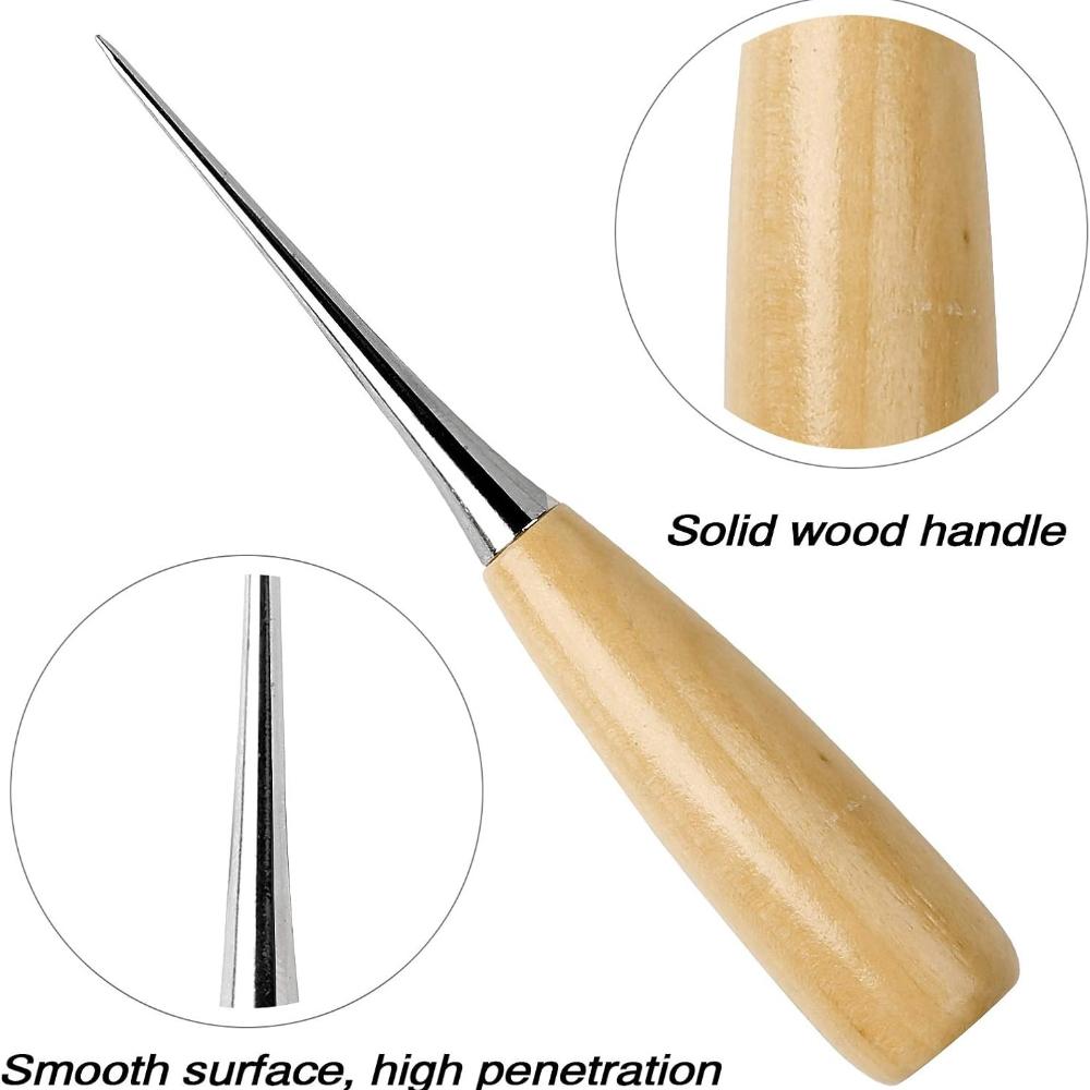 Leather Repair Kit 11 Pieces Sewing Tools Waxed Leather Thread and Needles for Upholstery Sewing Fabric Tools for Sofas, Carpets and Sewing Skins