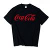 Sommer Voksen Ny INS PepsiCola Mærke T-shirts Sprite CocaCola Herre Dame 100% Bomuld Løs Blød Par Mode Åndbar