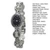 Ladies Bracelet Watch Faux Pearl Oval Dial Watch Women Vintage Quartz Wristwatch Elegant Dress Watch for Party Date