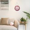 Valentine's Day Gnome Wooden Sign, Charming Round Sign for Front Door, Wall Hanging Decor - Ideal Romantic Gift for Couples