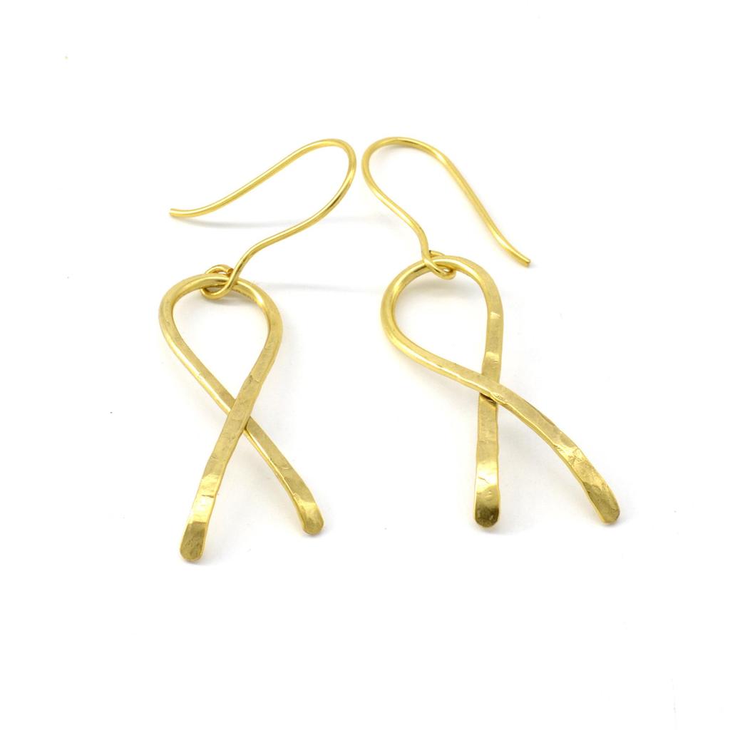 925 Sterling Silver Hammered Spiral Twist  Earrings, Handmade  Hammered Dangle Earrings, Gift For Her