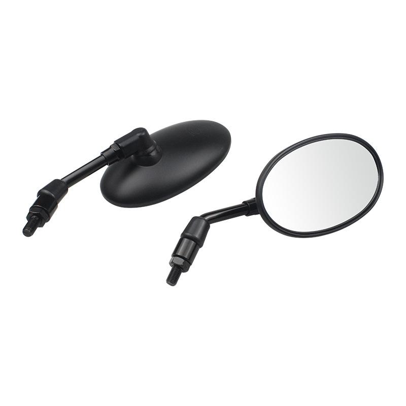 

Автомобильные ретро-аксессуары Зеркало заднего вида, Мотоциклетное модифицированное овальное вращающееся зеркало заднего вида с большим полем обзора чёрный