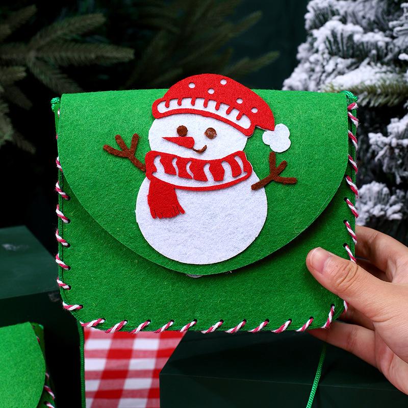 Christmas Bags Diy Handmade Bag Christmas Gift for Guests Candy Bags Santa Sacks Christmas Supplies Suministros Navideños