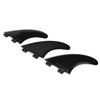 Tri Fin Thruster Set Nylon Plastic Surfboard Fins FCS Single Head Fins Surfboard G5 (Black)