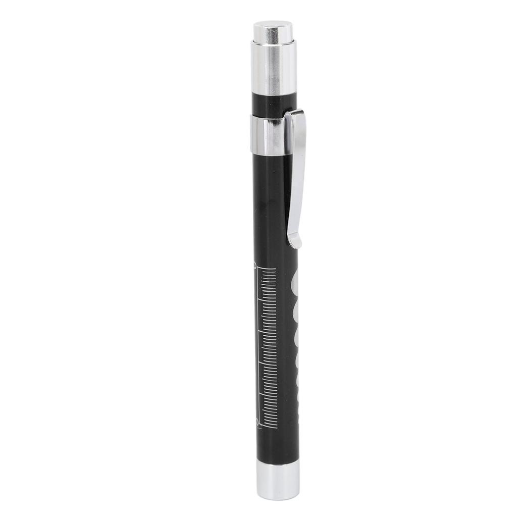 LED Penlight Yellow Lighting Concave Head Aluminum Alloy Medical Pen Light with Pupil Gauge