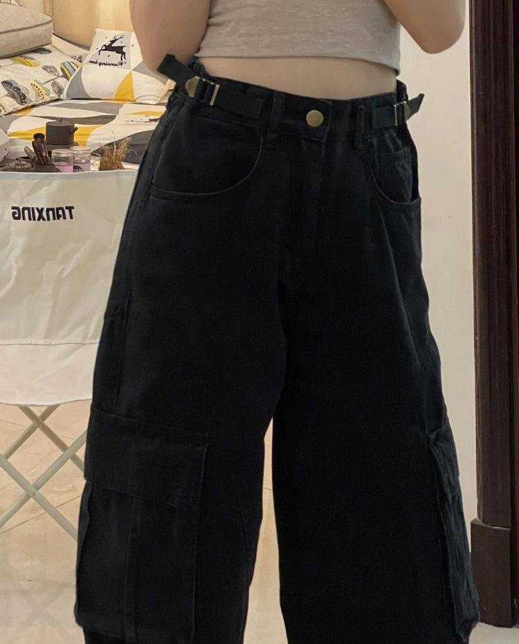 Pantaloni Lino Donna Vita Alta - Estivi, Larghi, Comodi, Con Elastico E Tasche, Per Spiaggia E Tempo Libero - Foto 5