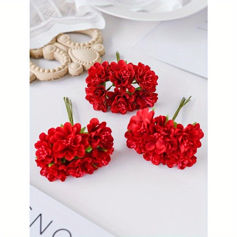 Artificial Carnation Flowers Bouquet MINI Letter DIY Wreath Material Candy Box Accessories Home Wedding Decoration Bride Wrist Flower Chest Flower