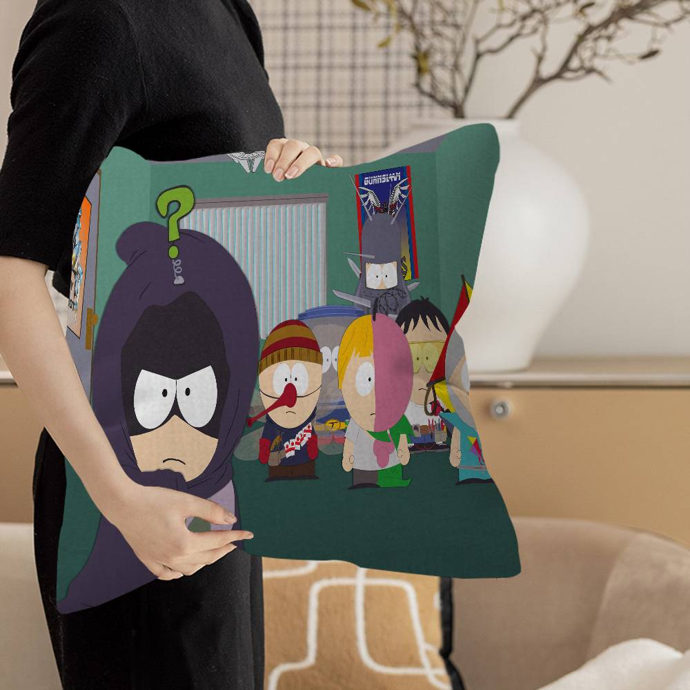 Classic animation SSouth Cartoon Park Cushion Cover Pillowcase Upholstery Sofa Throw Pillow Home Decor Pillowcas