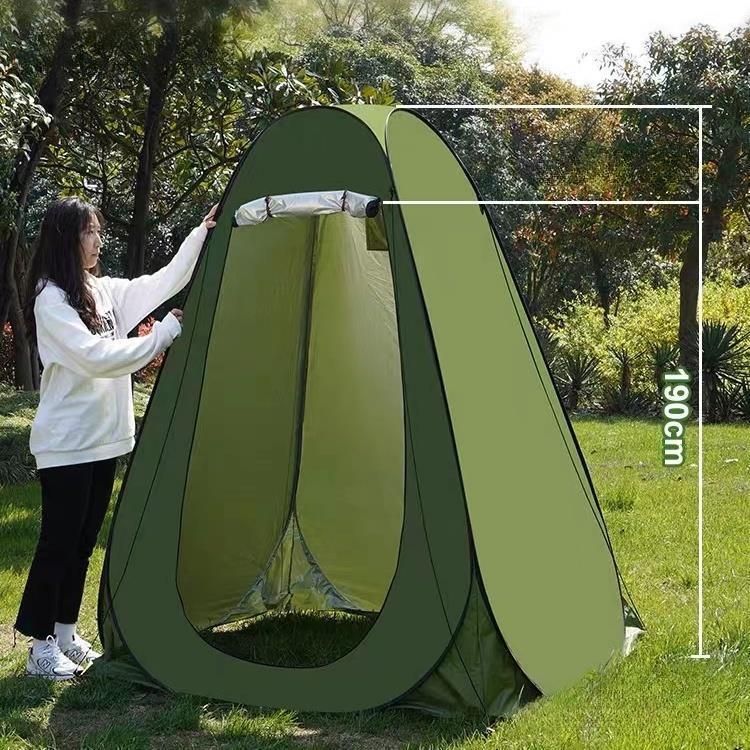 

Уличная палатка для ванной, складная, утолщенная, серебряная, светонепроницаемая, портативная, для домашнего использования, простой туалет, холодостойкая, теплая