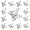 12pcs Heavy Duty Zinc Alloy 90 Degree Removable Corner Braces Nickel Plated Butterfly Corner Brackets For Cabinet & Furniture
