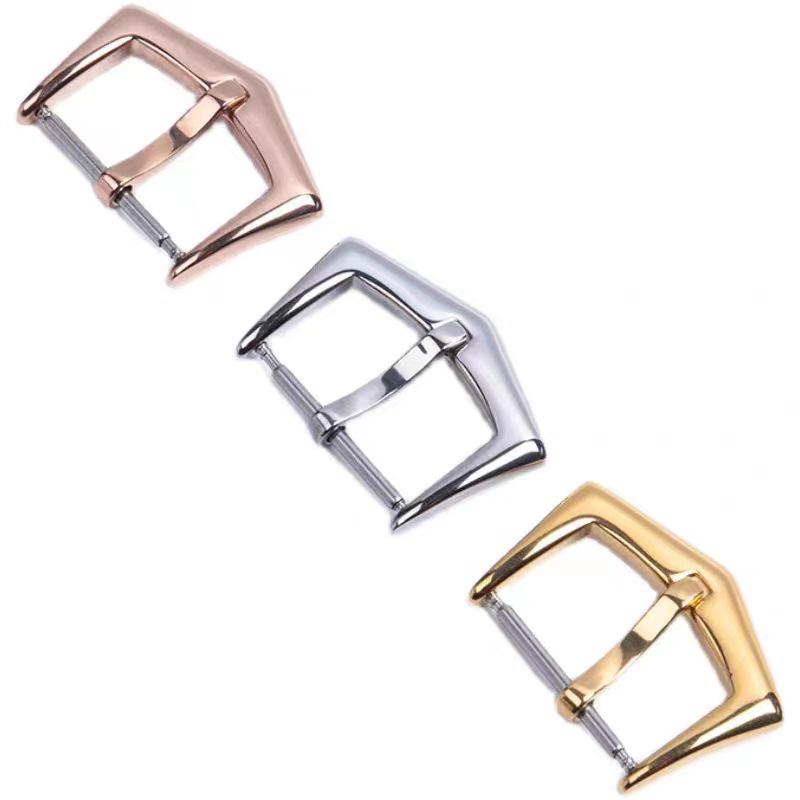 Boucle Papillon Patek 3 en Acier Inoxydable Compatible pour Bracelets Cuir/Caoutchouc Nautilus - Fermoir Déployant à Ardillon Accessoire