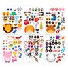 36/48pcs Children Face Changing Sticker Toy Cartoon Animal Stickers Reusable Waterproof Parent Child Interactive Toys TMZ