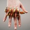 Fashion Exaggerated Personality Palm Ring Creative Diamond Encrusted Palm Advanced Women Rings Jewelry Accessories Gifts