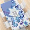 Jewish New Year Rectangle Tablecloth for Table Decor Holiday Party Waterproof Reusable Table Cloth for Table Family Dinner