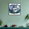 Full Round Diamond Painting Animal Wolf 5d Diy Diamond Mosaic Landscape Winter Home Decorative Rhinestone Pictures Craft Kit