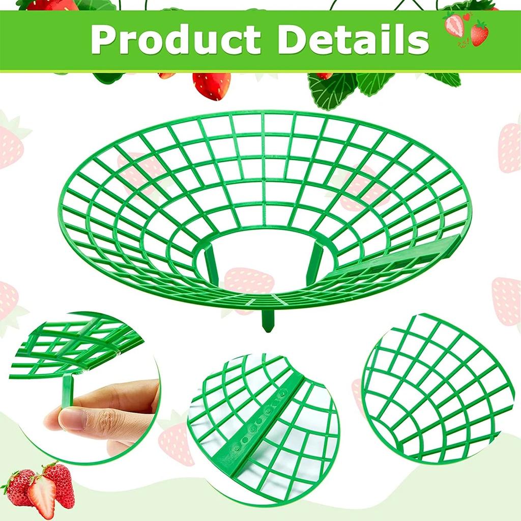 5/10pcs Strawberry Plant Supports with Three Sturdy Legs Provide Protection for Strawberries Against Mold, Rot, and Dirt