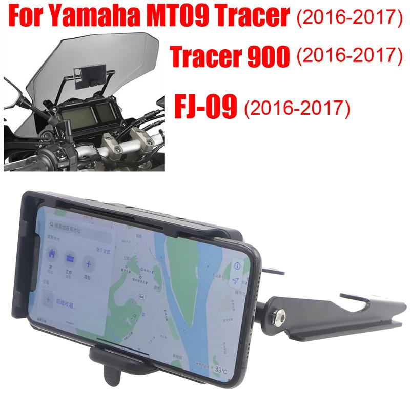 For YAMAHA MT-09 Tracer 900 FJ-09 2016-2017 Stand Holder Phone Mobile Phone GPS Plate Bracket navigation