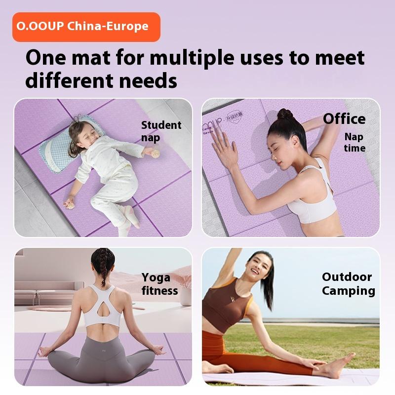 Yoga Mat Portable Non-slip Fitness Floor Mat Dormitory Siesta Antibacterial Children Primary School Students Siesta Mat Folding Mat