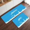 Zenit (35) Flannel Kitchen Mat Soft Anti-Slip Kitchen Floor Runner Rug Kitchen Rug for Home Kitchen Decor