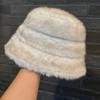 Winter Bucket Hat Fluffy Faux Fur Fisherman Cap, Breathable & Comfortable Thicken Winter Hats, Warm Lightweight Fleece Fisherman Cap for Women Men